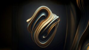 Gold swirl