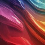 Colorful background with a wavy design in the middle of it